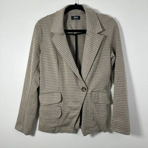 H&M Taupe Plaid Blazer